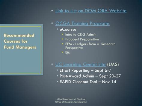 fund management training|ucla dom fund manager training.
